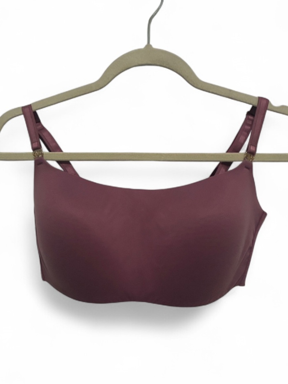 Victoria’s Secret Lined No Wire Comfort Stretch Wireless Bralette in Mauve